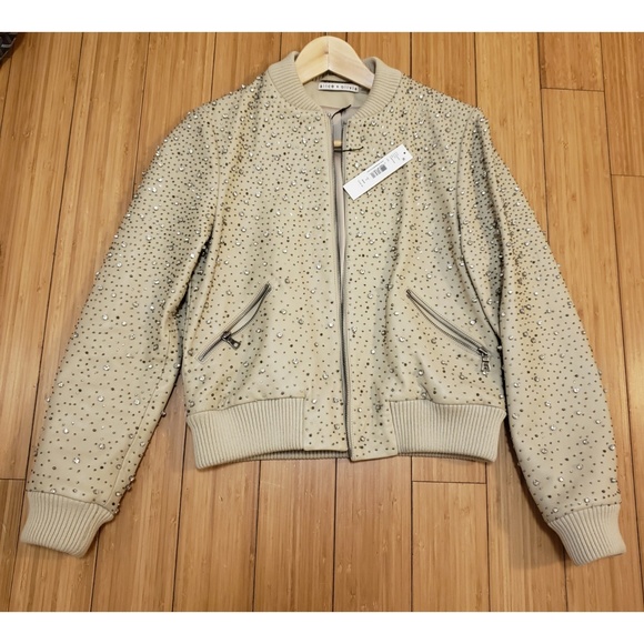 🦄NWT🦄 Alice + Olivia Demia Leather Jacket - Picture 6 of 6